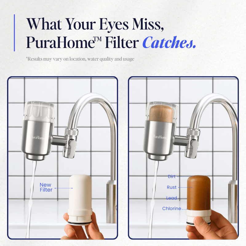 PuraHome™ - Stainless Steel Tap Water Filter