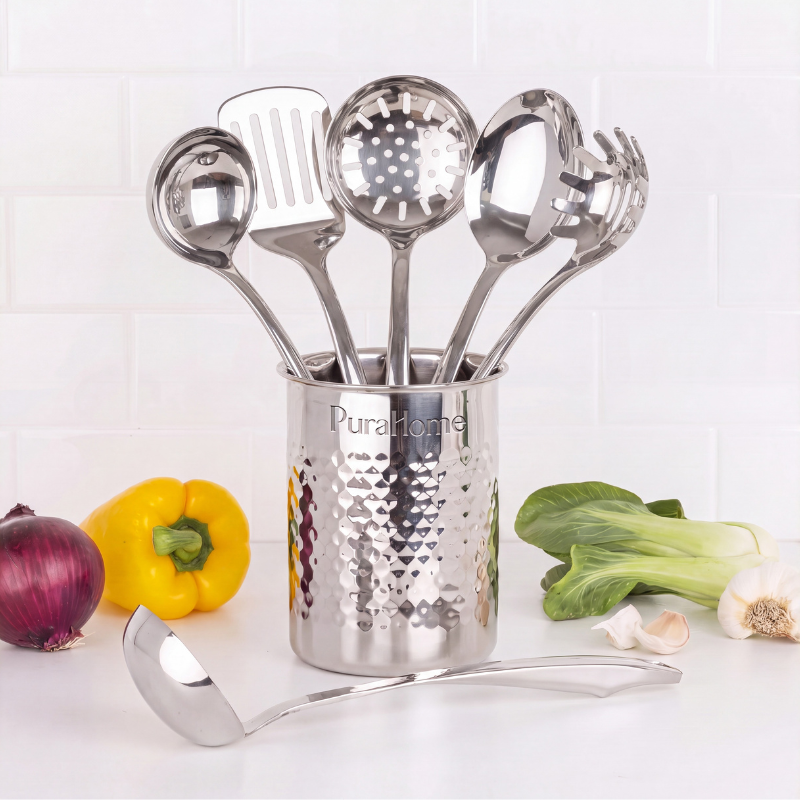 6-Piece Stainless Steel Utensil Set