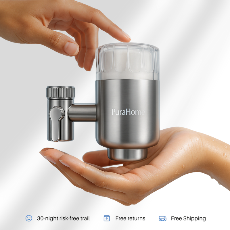 PuraHome™ - Stainless Steel Tap Water Filter