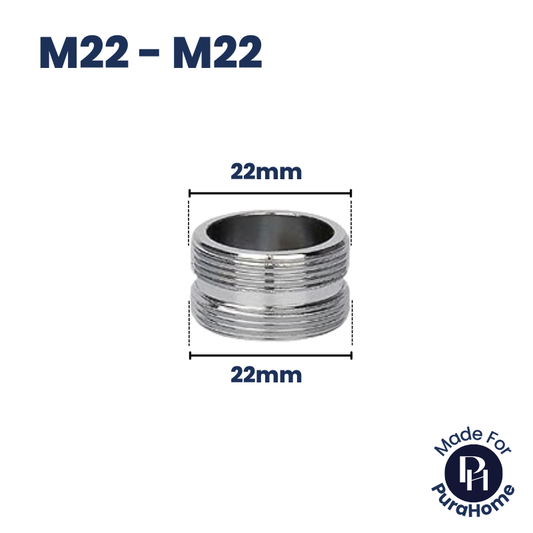 22mm Male Short