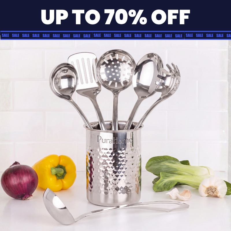 6-Piece Stainless Steel Utensil Set