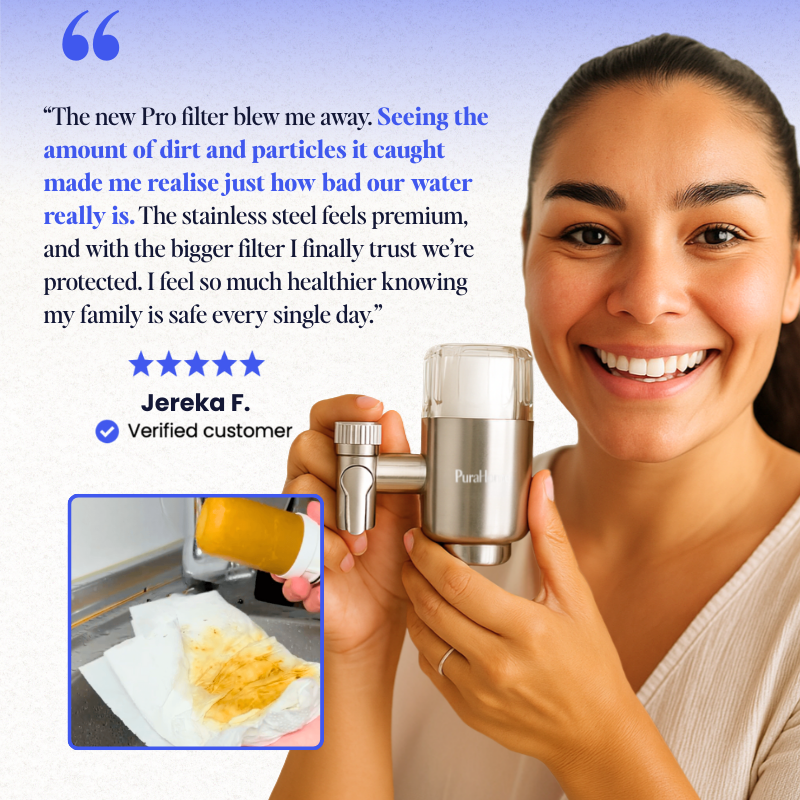 PuraHome™ - Stainless Steel Tap Water Filter